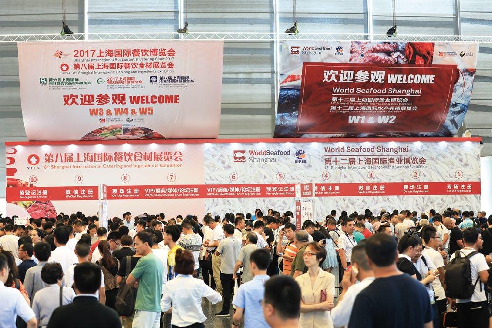 2018 Exhibition Scale (Estimated) (Information for the World Seafood Shanghai Exhibition and 9 th Shanghai International Catering and Ingredients Exhibition) 55,000+ Visitors 1,500 Exhibitors 60,000