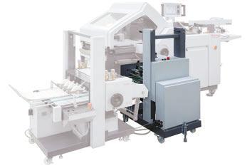 Press Stacker PST-44 / PST-44L Strong press at maximum 4 kn is applied to produce fl at signature and folded pieces.