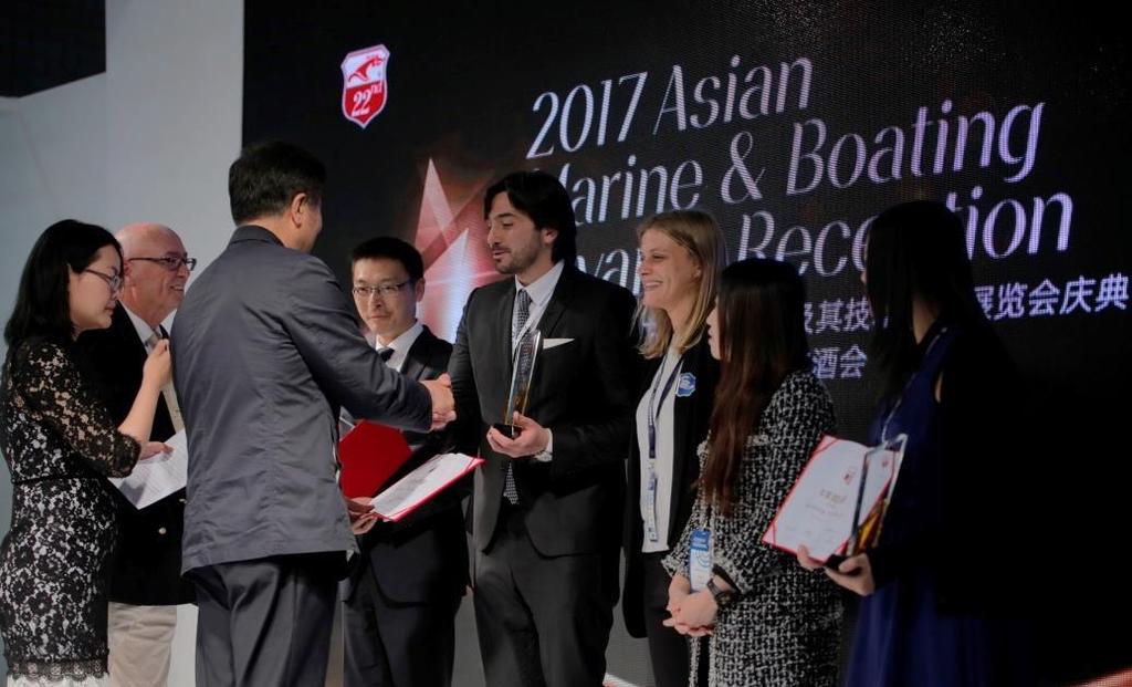 Asia Awards Ceremony Every year, Asian Awards Ceremony in boat industry invites domestic and international yacht industry leaders gathered in CIBS, nearly 500 boat brands from 20 countries