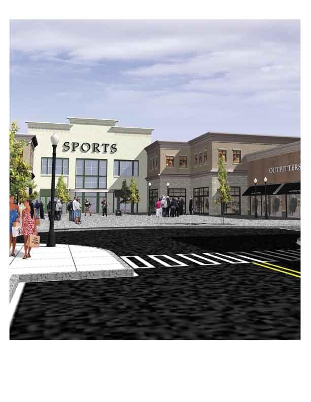 P E D E S T R I A N V E R N A C U L A R T he focus of Jeffersonville Town Center is on creating a pedestrian friendly, visually attractive environment.