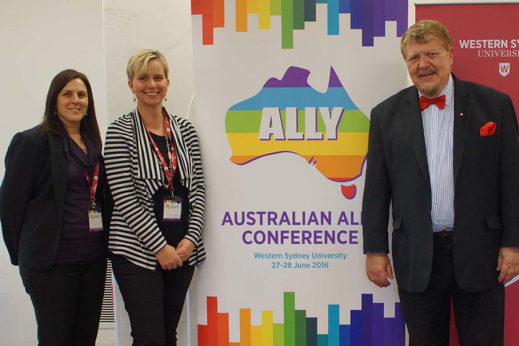 FUTURE The 2016 Australian Ally Conference was the first Julie Jerbic, Beate Wildner and Dr Sev Ozdowski of its type and it was always the intention of the organising committee to make this an annual