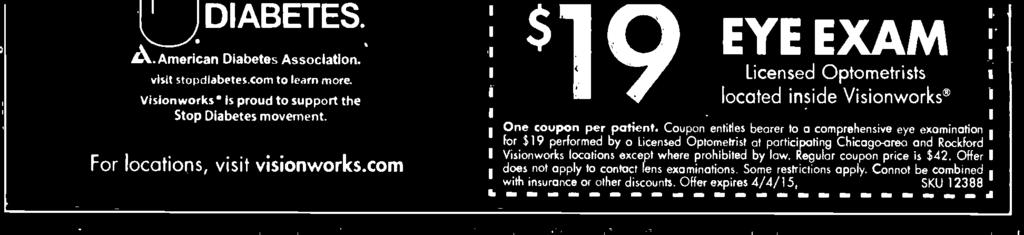 inside Visionworks One coupon per patient.