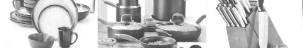 dinnerware sets from Pfaltzgraff, Sango, Anolon Advanced 11-pc. nonstick hard-anodized cookware set. J. A. Henckels International 17-pc. EverEdge cutlery Rachael Ray' and more. Reg. $120- $140 Reg.