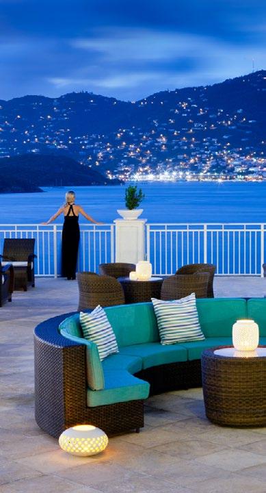 ENTERTAINMENT RESTAURANTS & LOUNGES Aqua Terra open for breakfast and dinner (Casual Dining overlooking Charlotte Amalie) (American) Sunset Bar & Grill open for lunch