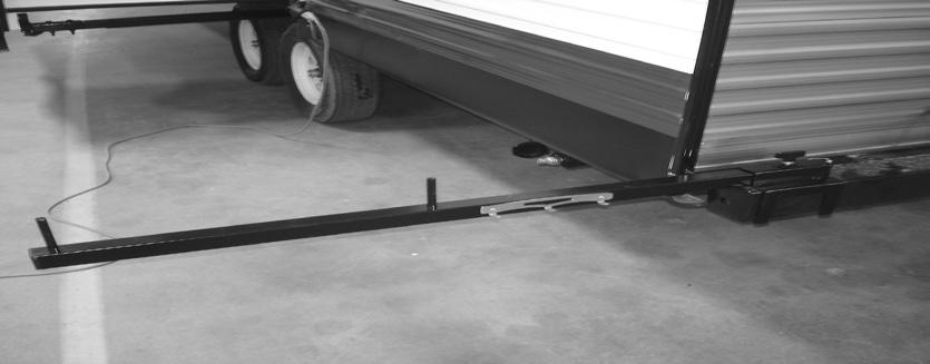 Section 10: Appliances Bumper mounting bracket Rail mount (if so equipped) Hang the grill bracket on the aluminum mounting strip located on the side of the recreation vehicle.