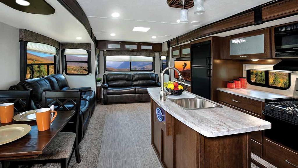312RLI Travel Trailers 343BIK Affordable Luxury starts with more standard features than most travel trailers in its class.