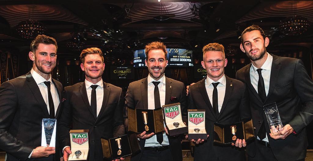 Copeland Trophy Dinner is one of the most revered awards in football, and the club s highest individual honour, bestowed on the AFL