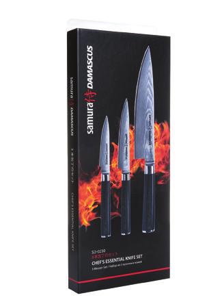 DAMASCUS DAMASCUS SD-0010 PARING KNIFE 90 MM / 3.5 SD-0071 TOMATO KNIFE 120 MM / 4.