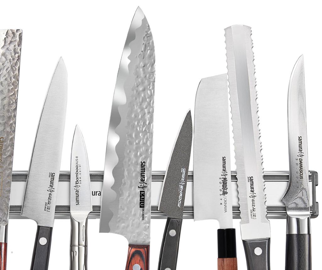 SAMURA Technologies SAMURA Technologies TYPES OF SAMURA collections include almost all types of knives: from the European utility knife to the handsome Oriental Tugri knife. PARING KNIFE 78-118 ММ 3.