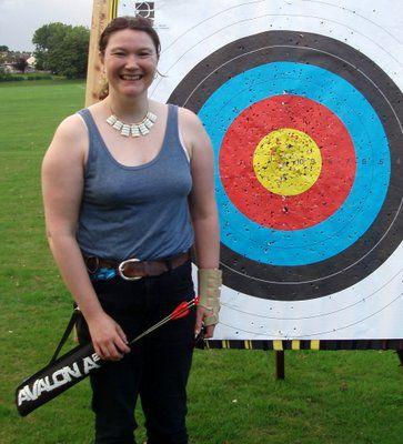 Not having shot an arrow since her teen years, Sam Watkins surprised everyone (and herself ) by getting an all gold end