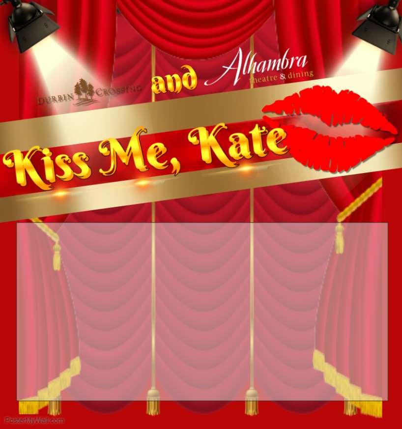 Tickets on sale now at the South Amenity Center for a BIG night out Resident special: Alhambra Dinner Theater on Sunday, August 19th at 6pm for their production of Kiss Me, Kate and dinner too!