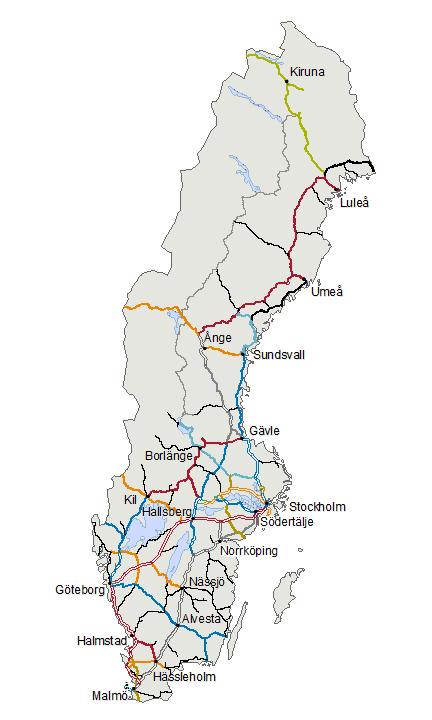 The Swedish passenger railway market Approx.