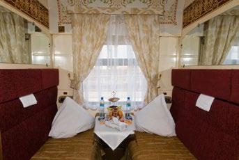 Come on board and enjoy a wide selection of compartments, stellar service, amazing food, and the most comfortable way to experience the legendary Silk Road!
