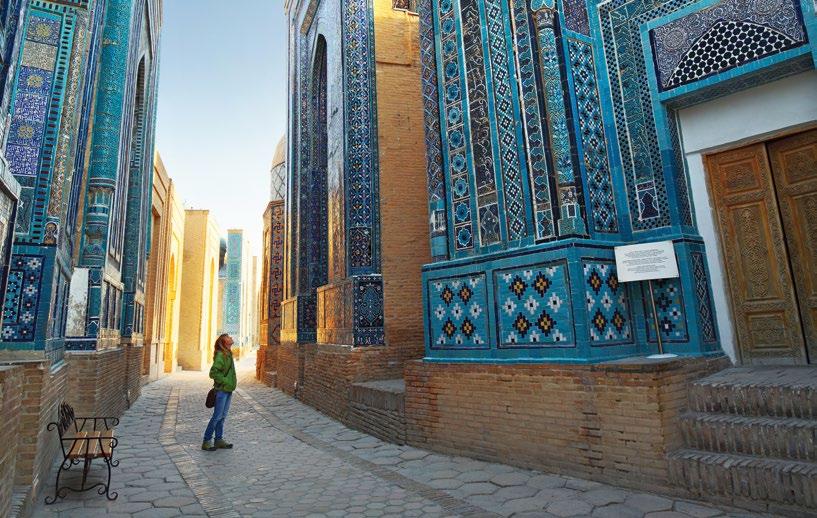 UZBEKISTAN KAZAKHSTAN Khiva Bukhara Samarkand Shahrisabz Almaty Tashkent Bishkek Kokand KYRGYZSTAN Khujand TAJIKISTAN KEY ATTRACTIONS Stay ahead of crowds, and travel in ease and comfort on your