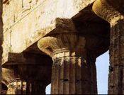 Paestum,detail of Doric column