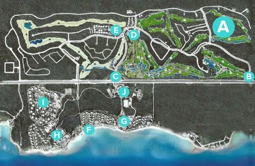 Bahia Principe Resort 4 HOTELS, RESIDENTIAL AREA, 27-HOLE GOLF COURSE BEACH CLUBS, POOLS, GYMS, SPAS, TENNIS COURTS, AQUATIC SPORTS A) Tao Residential Community B) Bahia Principe North Entrance C)