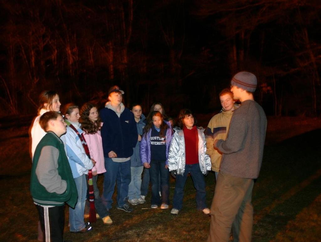 Night Hike Explore the natural world at night while learning about