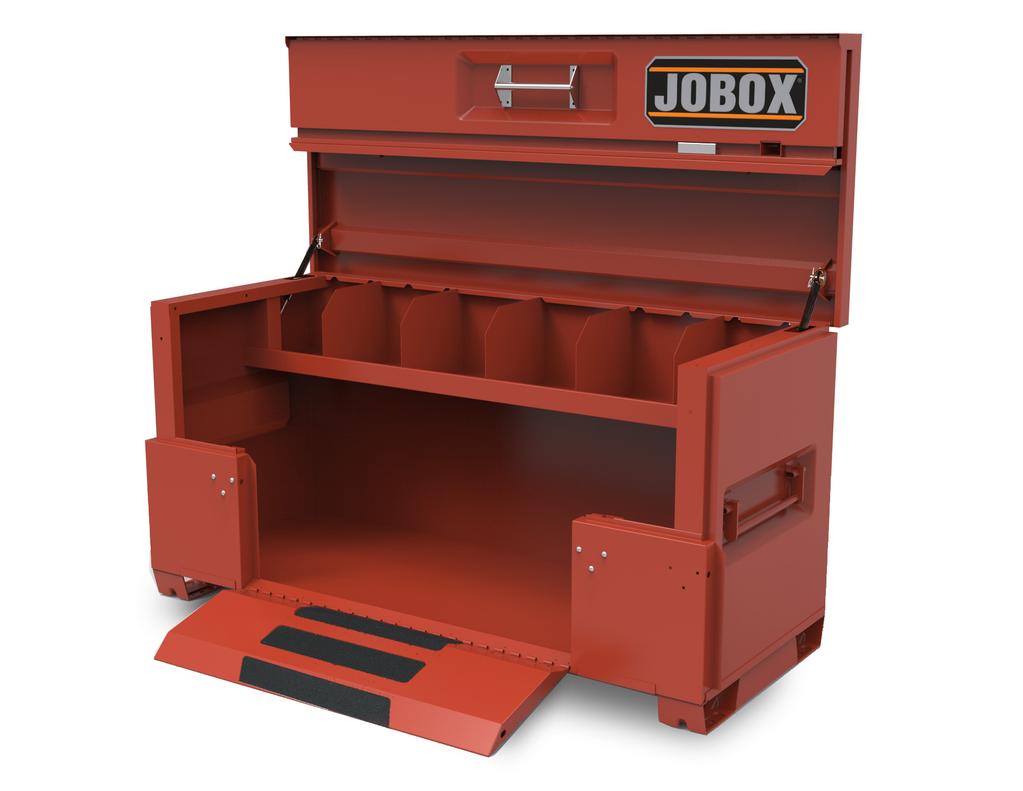 HEAVY-DUTY STORAGE HEAVY EQUIPMENT BOX Designed for extreme applications, the JOBOX Heavy Equipment Box provides durabiliy for any job site.