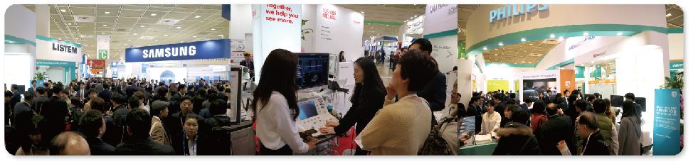 Ⅱ. Remark of KIMES 2017 1) The Latest Medical Equipment introduced by the Leading Global Names The largest trade fair which filled 38,796 sqm of exhibition presented with a wide range of products by