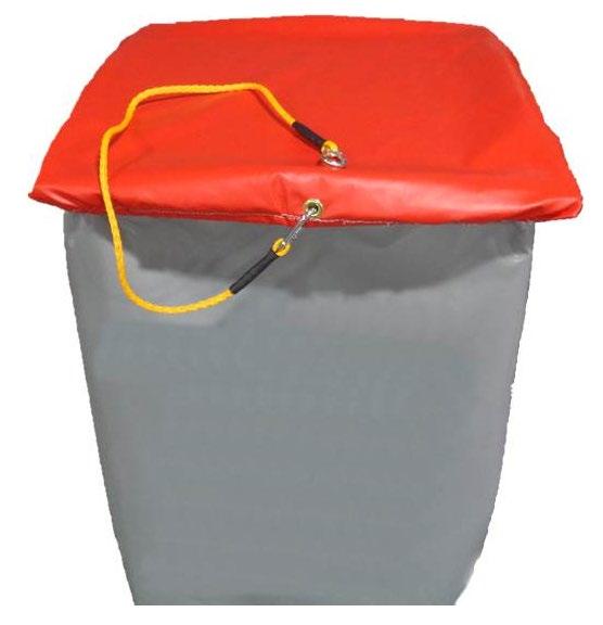 BAGS, BUCKETS, AND COVERS BUCKET COVERS 2711 Universal Fit Bucket Cover 2713WC-24-24 Collapsible Bucket Cover 2715 Foam Fit Bucket Cover Bucket Cover Twistool 2715 - ESTEX