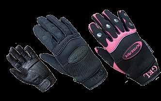 breathable insert; Reflective piping for safety; Black perforated leather reinforced palm;