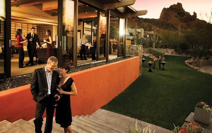 Venues with breathtaking sights Sanctuary s outdoor venues are ideal for team-building exercises and themed parties, and feature inspiring views of the mountains, desert and Paradise Valley.