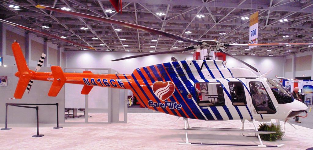 CAREFLITE 407GX DISPLAYED AT AIR MEDICAL TRANSPORT CONFERENCE IN VIRGINIA BEACH