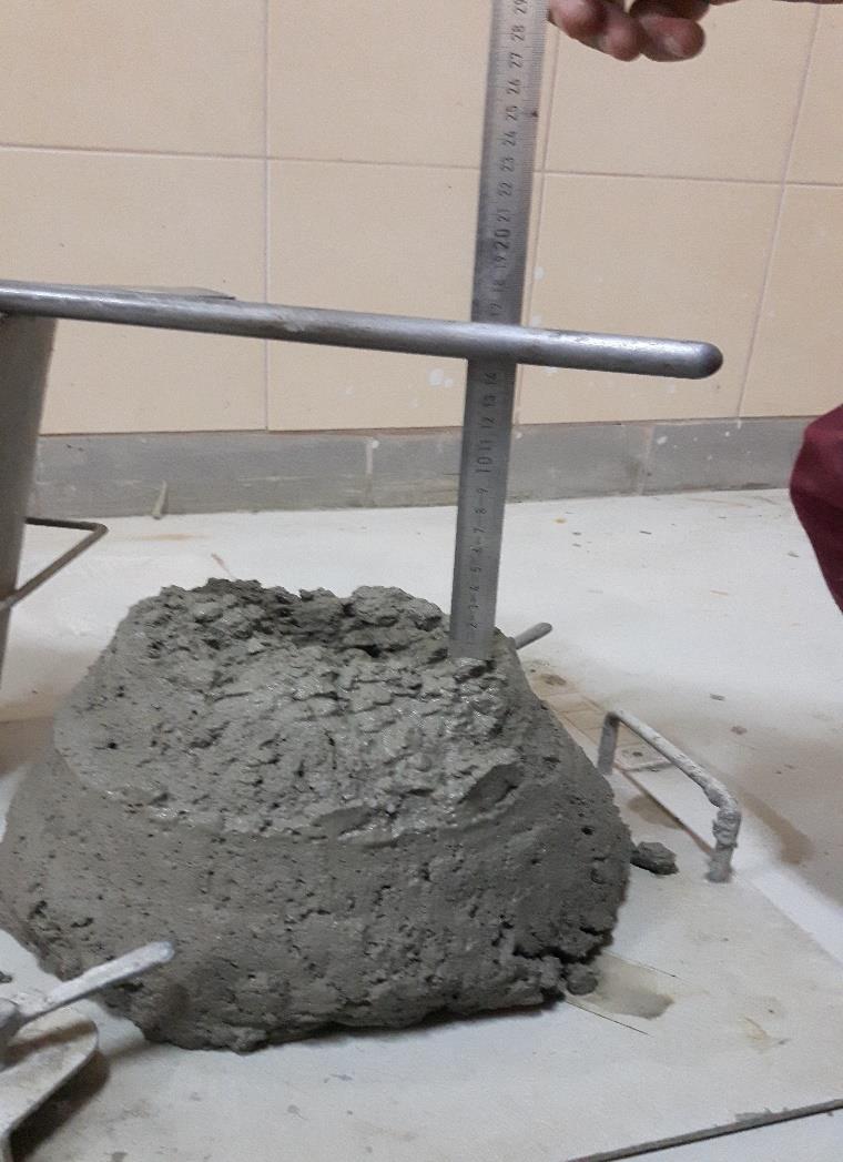 2.2.2 pav. Slankumo matavimas Bandiniai pagaminami pagal standarto LST EN 12390-2 Sukietėjusio betono bandymai. 2 dalis. Bandinių pagaminimas ir kietinimas stipriui nustatyti reikalavimus.