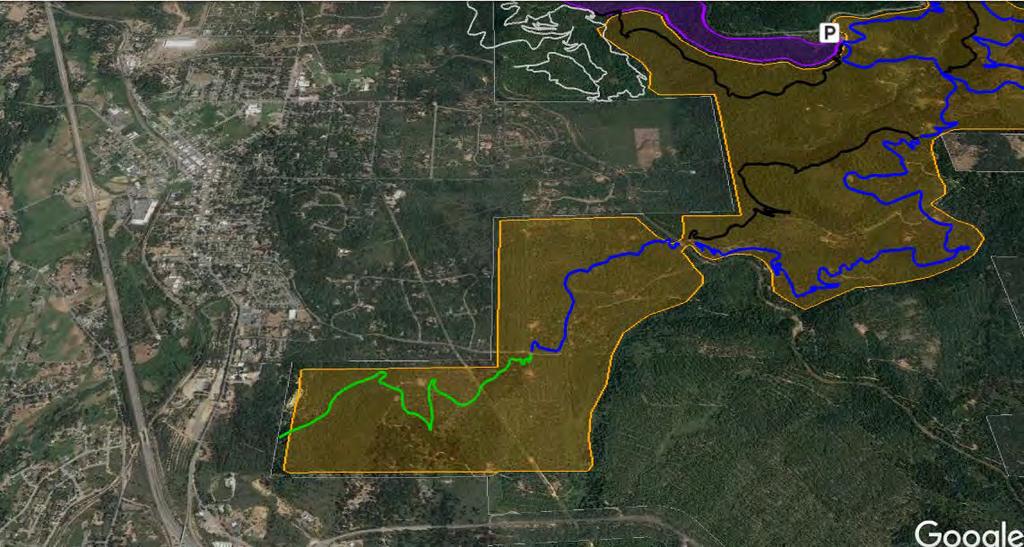 Proposed Alignments Big Mountain Zone (Lower Mountain) 4 Trails - Preferred Use: 3 trails / 6.94 miles - Single Use: 1 trail / 2.