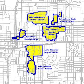 Historic Preservation District Six HP Districts