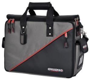 Long handles so can be carried open. Internal storage area with 22 additional pockets & holders.
