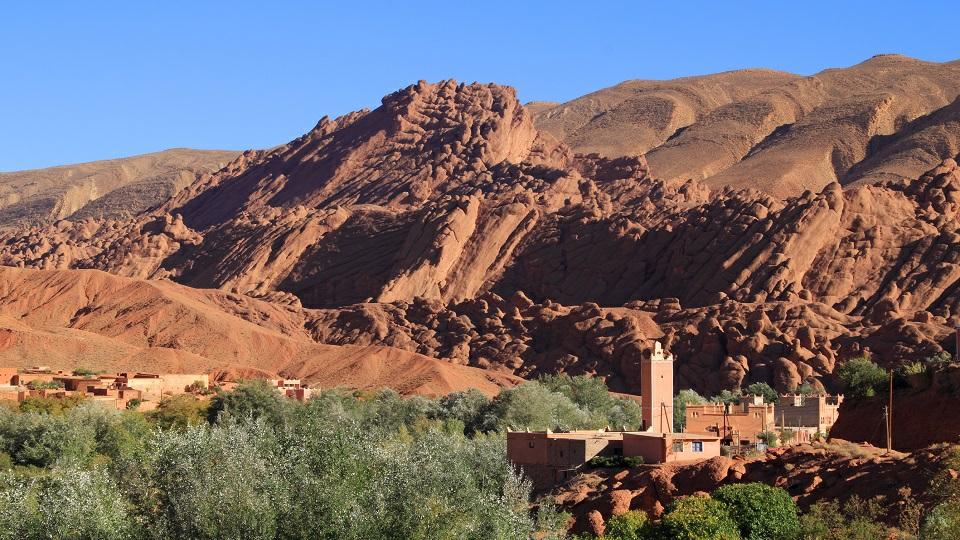 ITINERARY DAY 1: MARRAKECH - IMLIL Arriving at Marrakech Airport today, you'll meet at the airport and head towards the high peaks of the Atlas Mountains and the small village of Imlil, where your