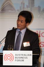 President of ACBC South Australia, Sean Keenihan, chairing a panel of Australia-China experts from NAB,