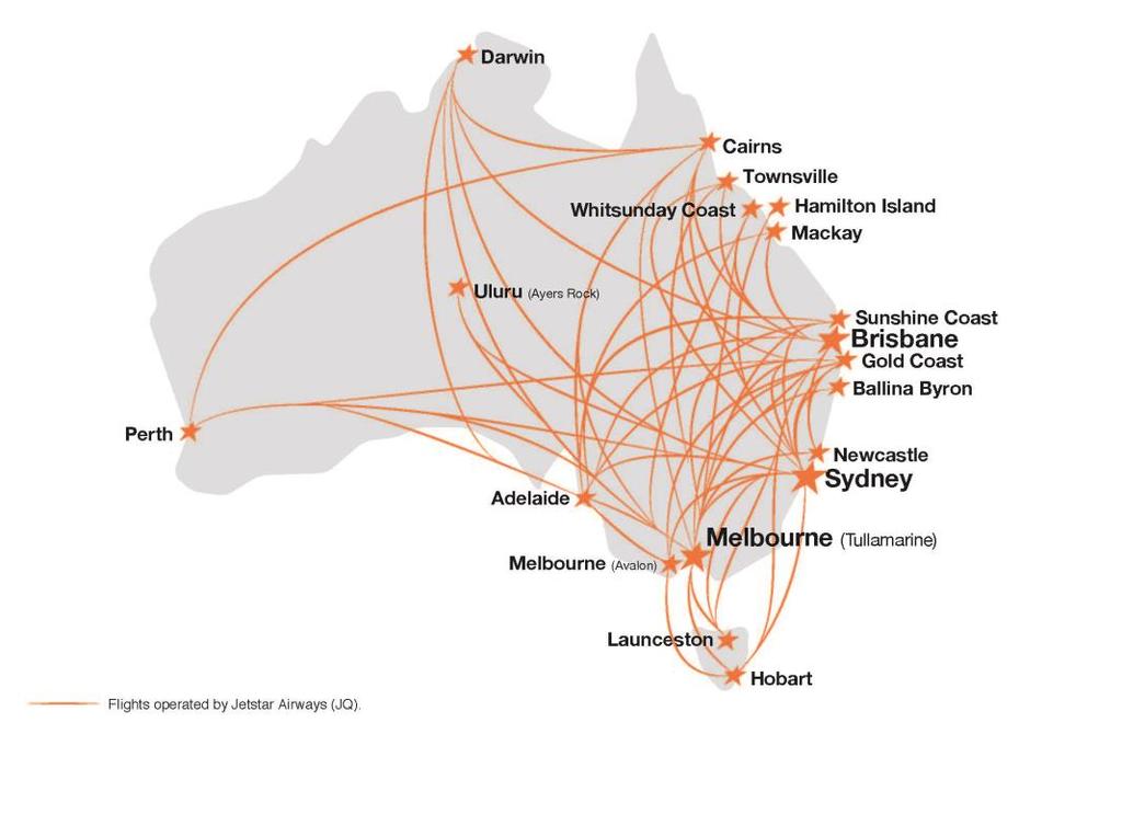 Jetstar Domestic Underlying EBIT of $151m Consistent strong earnings 1 with healthy operating margins 2, ROIC > WACC Continuing to leverage fleet size, network and frequency advantage over