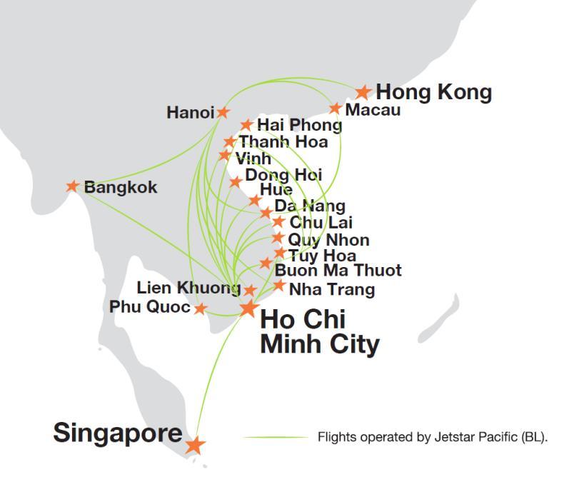 1. Underlying EBIT. 2. Based on number of sectors including charter services. Source: Civil Aviation Administration of Vietnam 3. Charter flying to Macau.