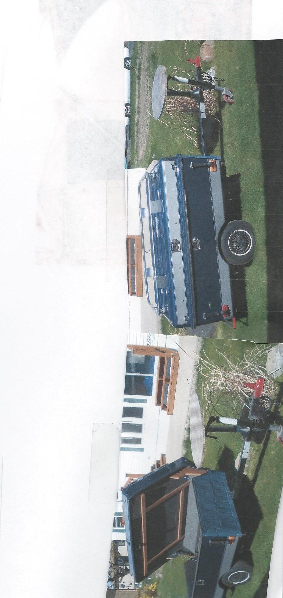 For Sale 2002 Hard top trailer was Tony from B.C...Has table on front and a tongue jack.