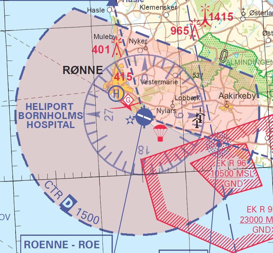 Rønne (EKRN) Rønne ATC has 1 tower frequency to be found in VFG and AIP. Always contact Rønne Tower for permission to enter the CTR and the TMA.