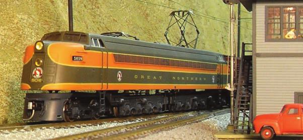 The Sky Blue scheme is the most modern GN diesel scheme represented on Don's layout.
