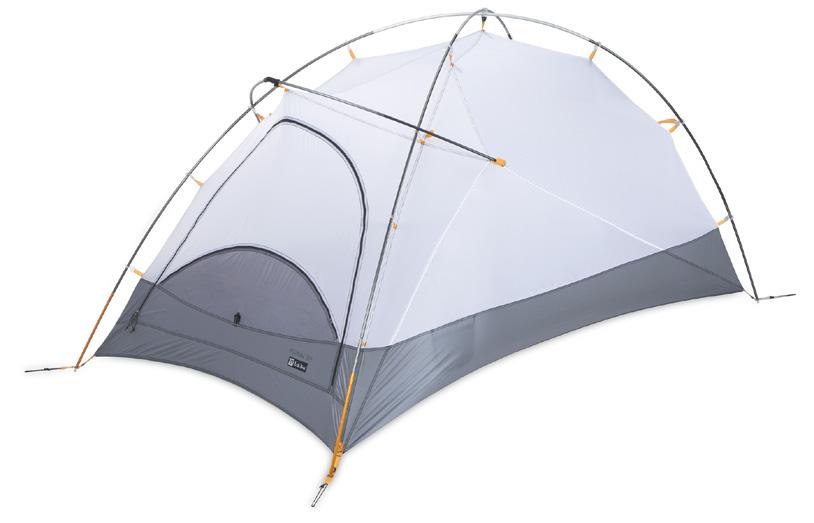 POLE SUPPORTED TECHNOLOGY 4-SEASON BACKPACKING Not just a backpacking tent nor a mountaineering tent, but both combined into one uniquely versatile 4-season design.