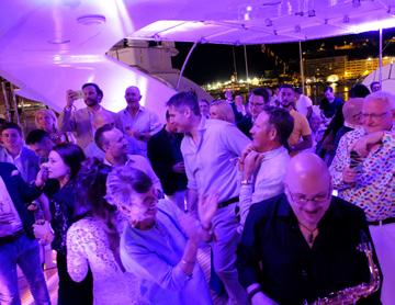 yacht party.