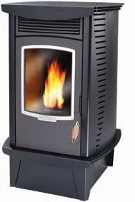 FUSION PELLET STOVE Clean lines and compact design combine high effi ciency, clean burning and automatic control with all the warmth and comfort of wood heating.