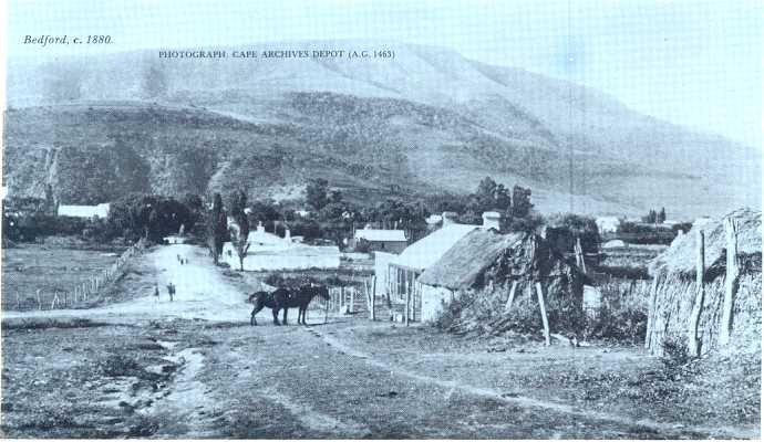 Since 1850 church services had been held and Communion celebrated by the minister of the Somerset East parish on the farm Rustenburg, at that time the property of Mr C,].