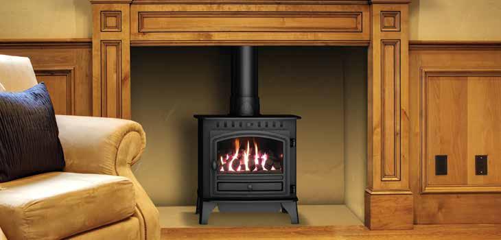 The Herald 6 Gas is one of the few stoves on the market that can operate with the doors open, when the double door option is chosen.