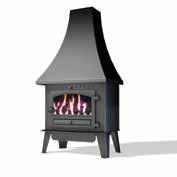 Offering traditional good looks, the Herald 6 Gas Inglenook is a unique addition to the Hunter range of gas-fired stoves.