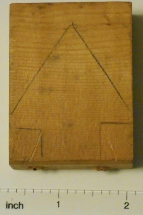 Pre-cut blocks were available for purchase, but carving the member s arrowhead was also part of the Ordeal, based on information provided by Bill