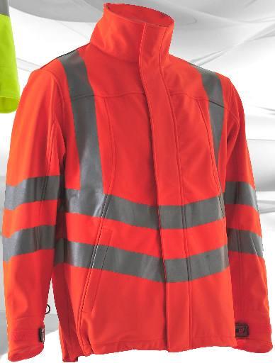 Windproof 100% polyester stretchy soft shell outer fabric with micro fleece inner lamination. YKK zip front fastening allows interaction with waterproof unlined storm coats P41 & PR499. See page 7.