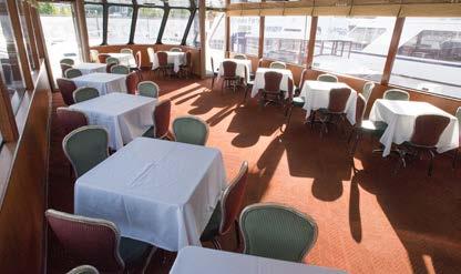 The open upper deck is great for summer events and