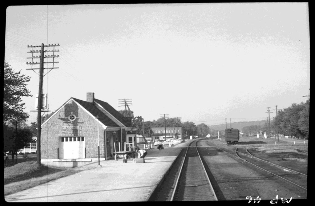 PIEDMONT, MO: Th:e St. Louis & Iron Mountain Railroad arrived in Piedmont in 1871. The current depot was built by Missouri Pacific in the early 1940 s, replacing the wooden depot.