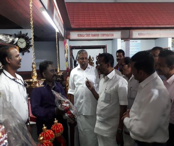 Pavilion along with Shri. T.P. Ramakrishnan, Hon. Minister (Labour & Excise), Government of Kerala.