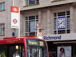 The district line of the underground commences at Richmond and provides a link to Central London and the City and there is an Overground service to north and east London via Willesden Junction.